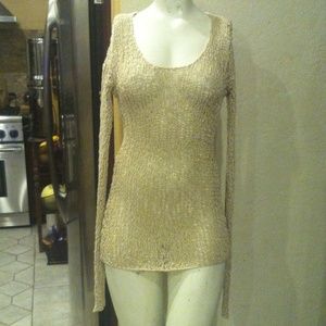 Remain tape yarn knit top